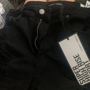 New with tags distressed denim shorts